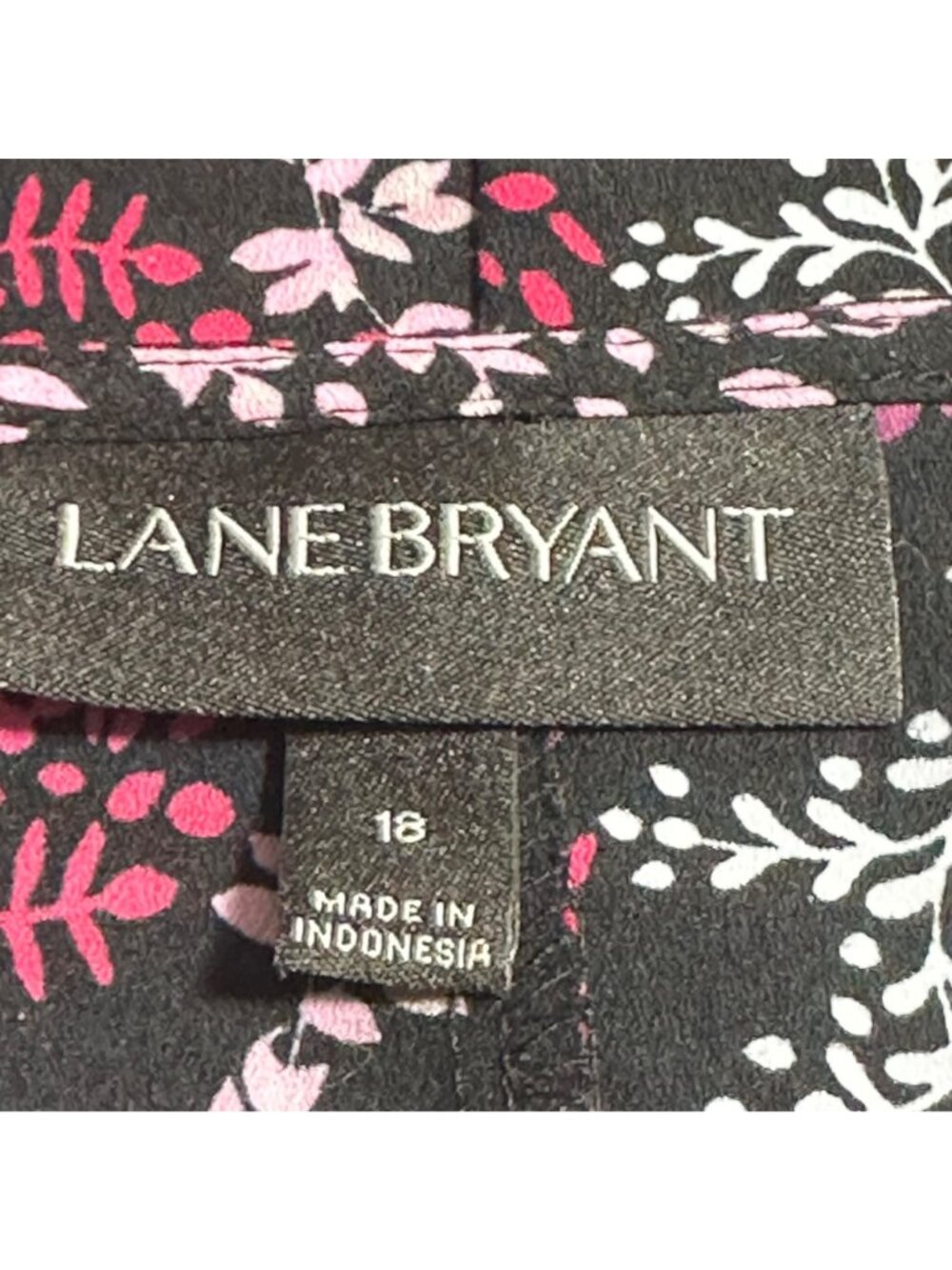 Lane Bryant Womens Dark Floral Ruffle Sleeve Top SZ 18 Whimsy Fairy Whimsigoth - Picture 4 of 8